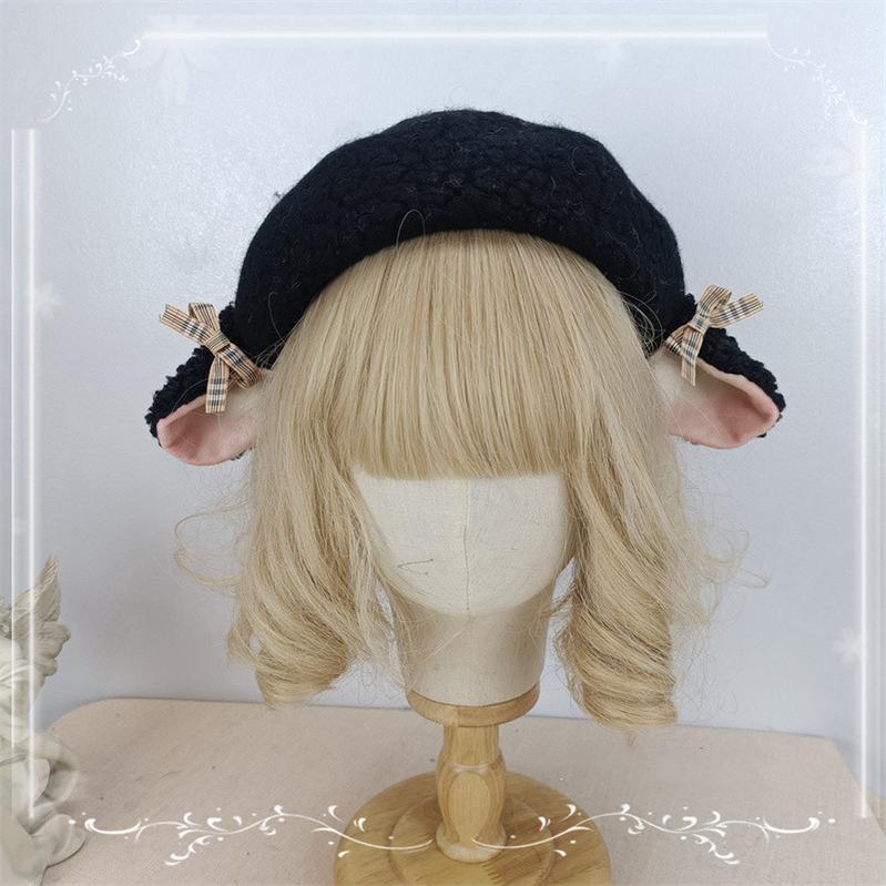 Winter Sweet Lolita Beret, 3D Sheep-ear - image 4