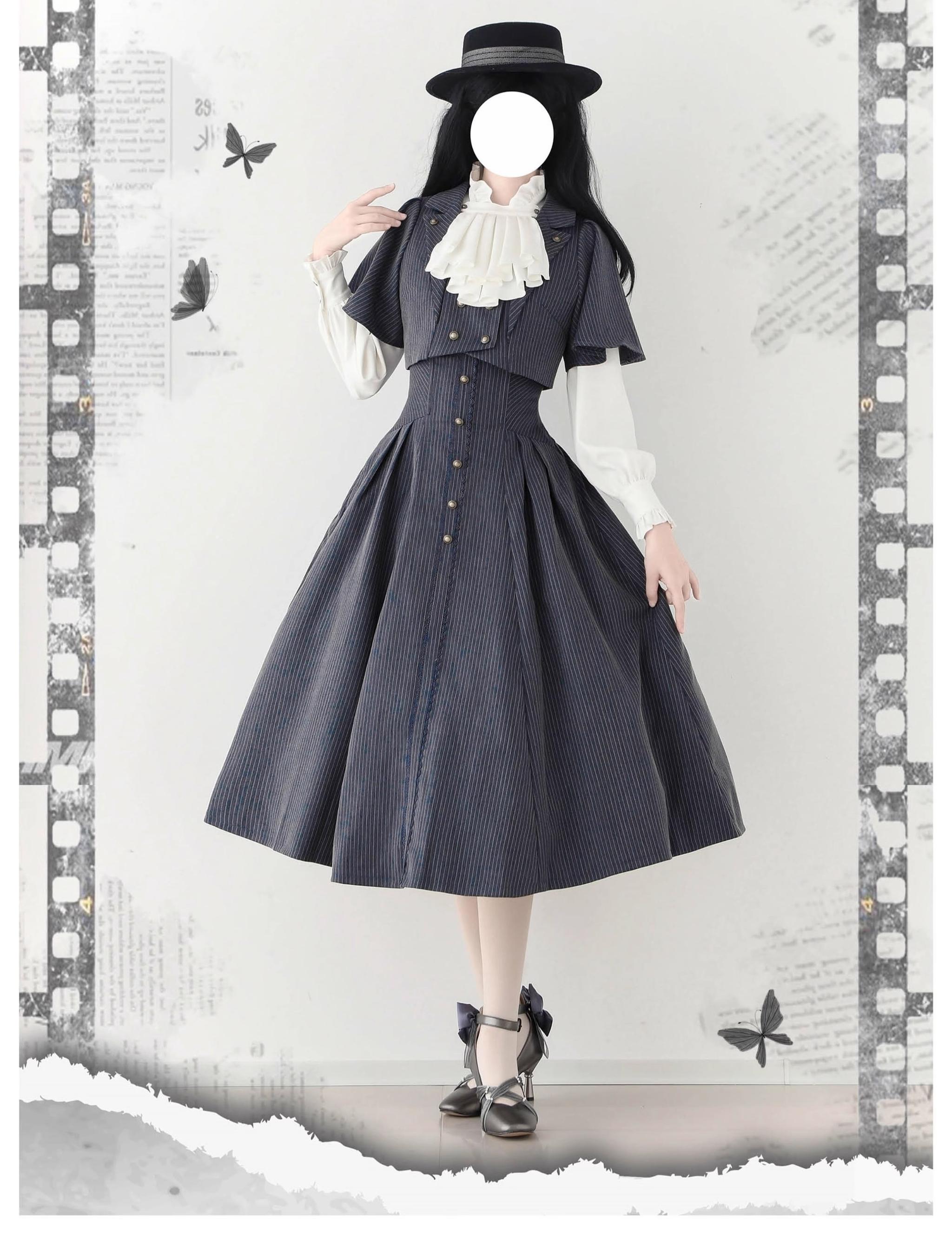 Forest Stationery - Classic Lolita SK Suit with Shirt and Coat - image 2