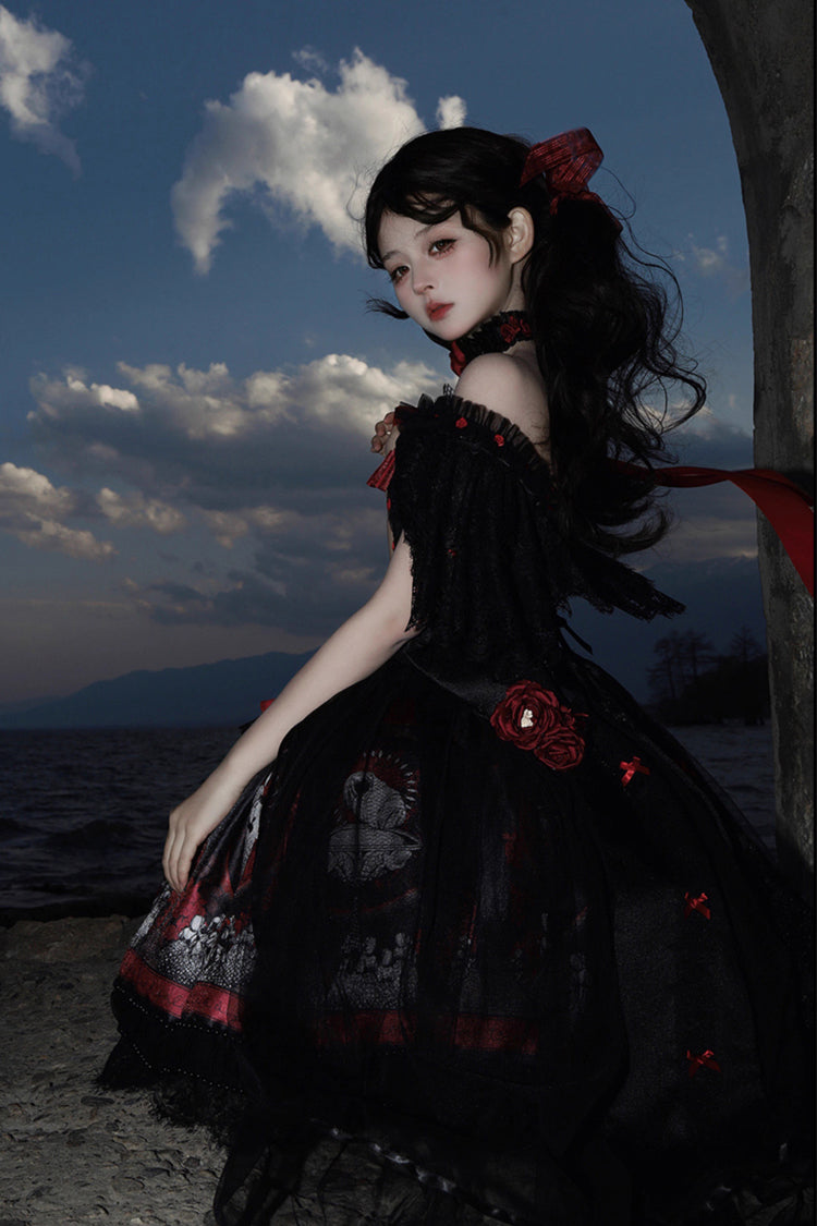 Dark Moon Corridor - Gothic Lolita Dress-Skirt - image 12