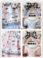 Alice - Kawaii Lolita OP Dress, Rabbit & Playing Card Motifs - image 31