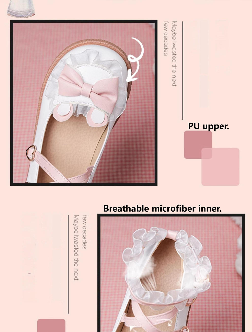 Sweet Bunny - Sweet Lolita Flat Shoes with Ear and Bow Decorations - image 20