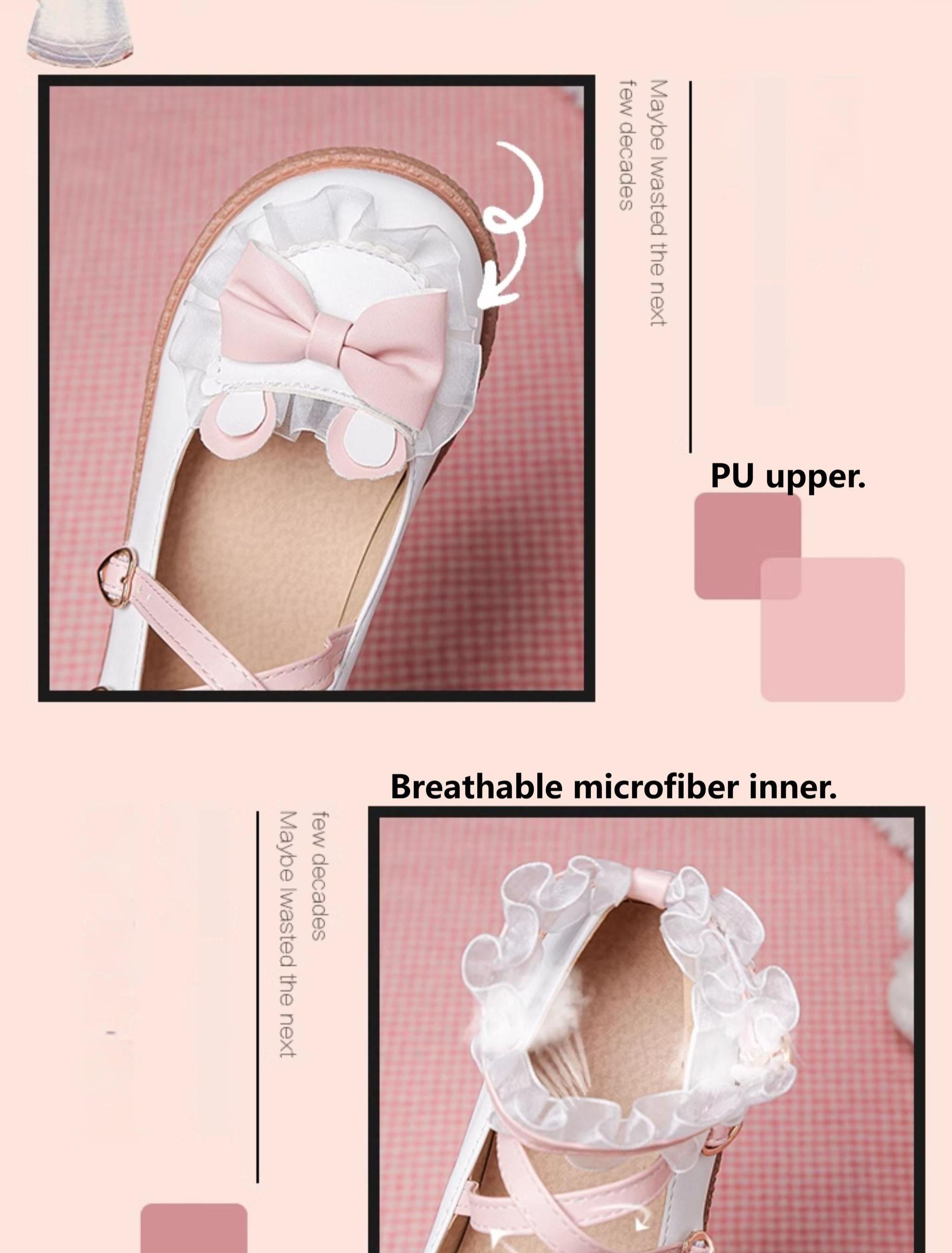 Sweet Bunny - Sweet Lolita Flat Shoes with Ear and Bow Decorations - image 20