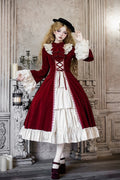 Letters and Poems · Nutcracker Box - Long Sleeves Ruffled Open-Front Bow Lace-Up Gothic Lolita Dress - image 1