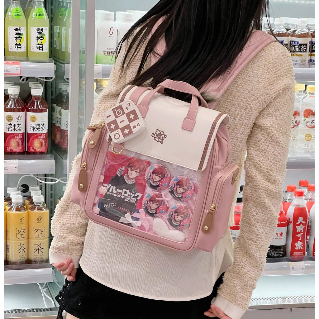 Kawaii Lolita Large-Capacity Ita Backpack with Mini Pocket and Grid Board - image 14