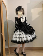 Solo Puppet Sweet Lolita OP Dress with Princess Long Sleeves - image 19