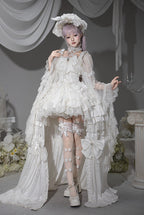 White Rabbit Princess - White Gothic Lolita JSK Set - image 5