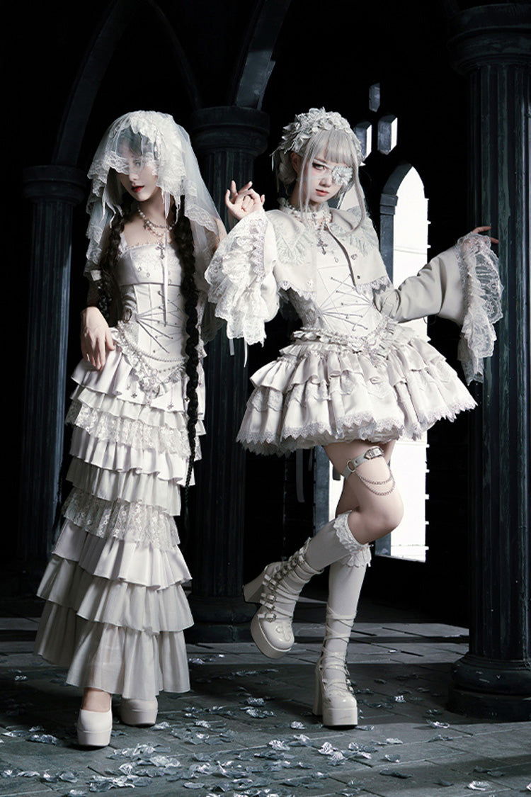 Bionic Doll - Gothic Lolita Fishtail Skirt & Corset Full Set - image 13