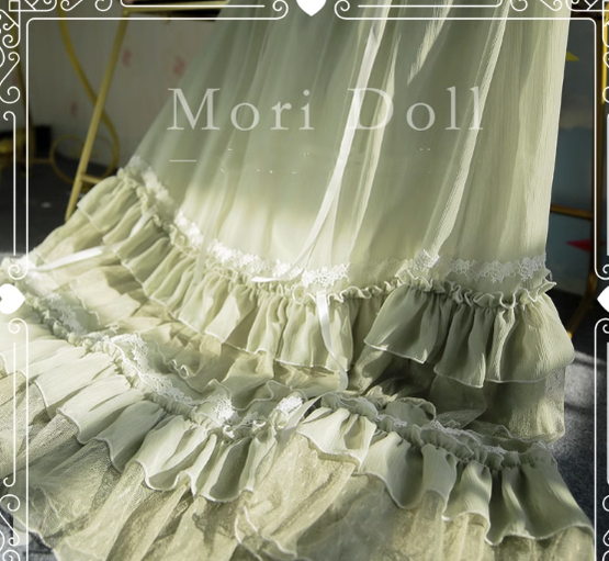 Elegant Lolita Flounce Hemline Skirt Multicolors - image 5