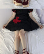 Sweet Lolita Pantyhose, Joint Print Light Stockings - image 6
