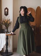 Vintage Lolita Fishbone Halter Skirt and Autumn Jacket - image 43