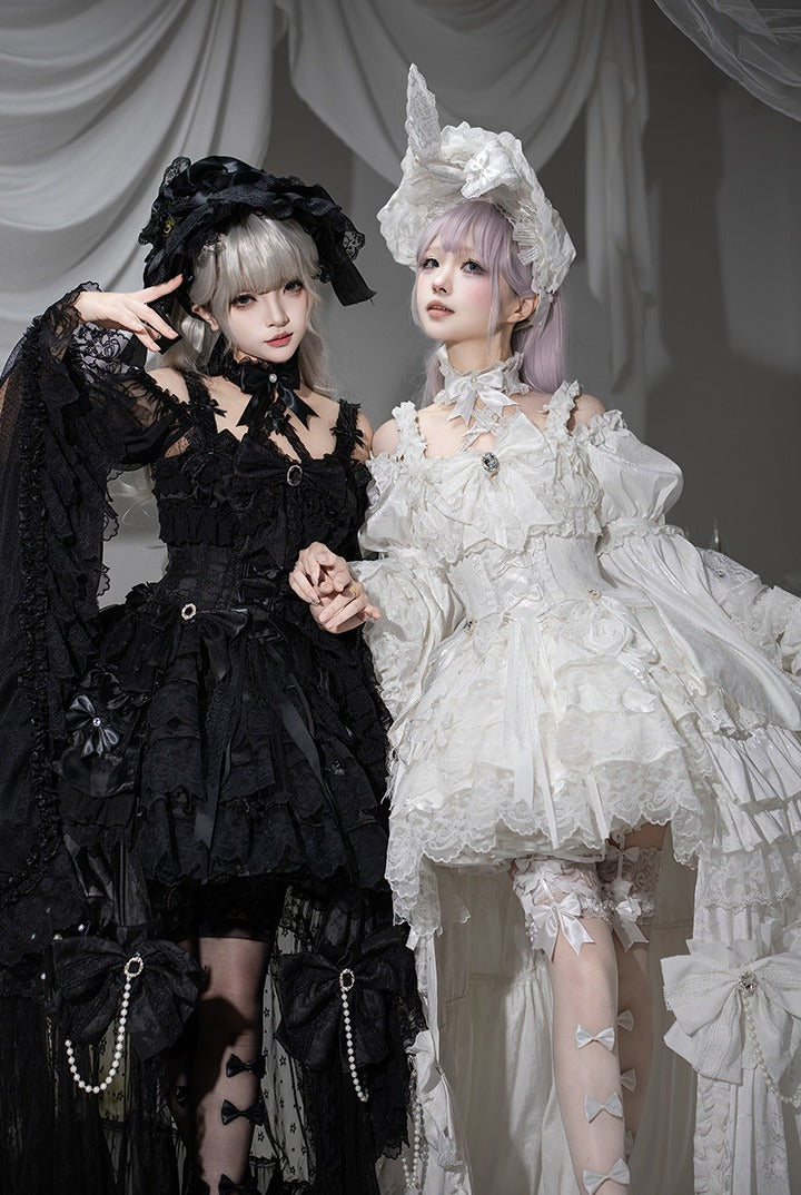 White Rabbit Princess - White Gothic Lolita JSK Set - image 10
