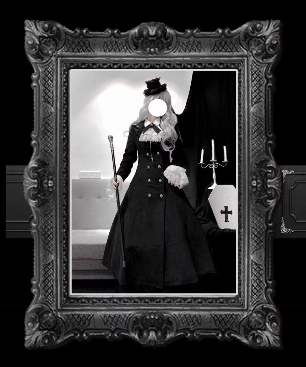 Downfall Dawn - Gothic Double-Breasted Lolita Coat - image 12