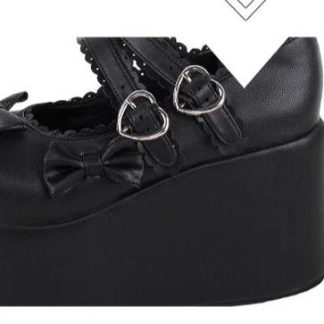 Angelic Imprint - Punk Lolita Shoes High Platform Shoes with Bow - image 16