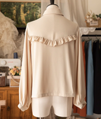 Forest Basket Elegant Lolita Blouse with Vintage Bow Tie - image 5