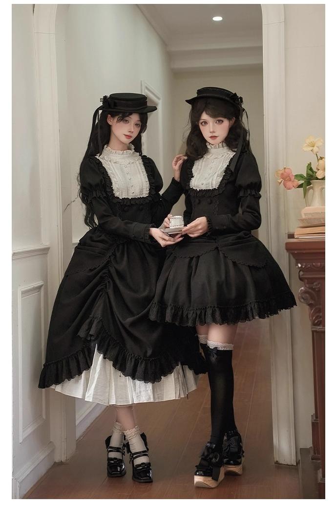 Fog City Time Difference - Classic Lolita SK & Blouse Suit - image 11