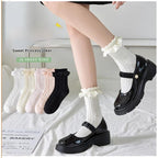 Sweet Lolita Socks Women's Multicolor JK Mid-Calf Socks - image 4