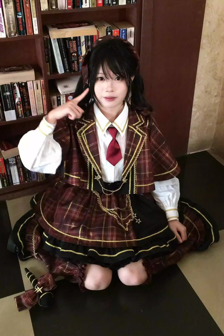 Shōwa Little Idol - Classic Lolita Top, Skirt & Cloak Set - image 5