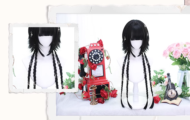 Moon Night - Lolita Highlights Bang Short Wigs - image 13