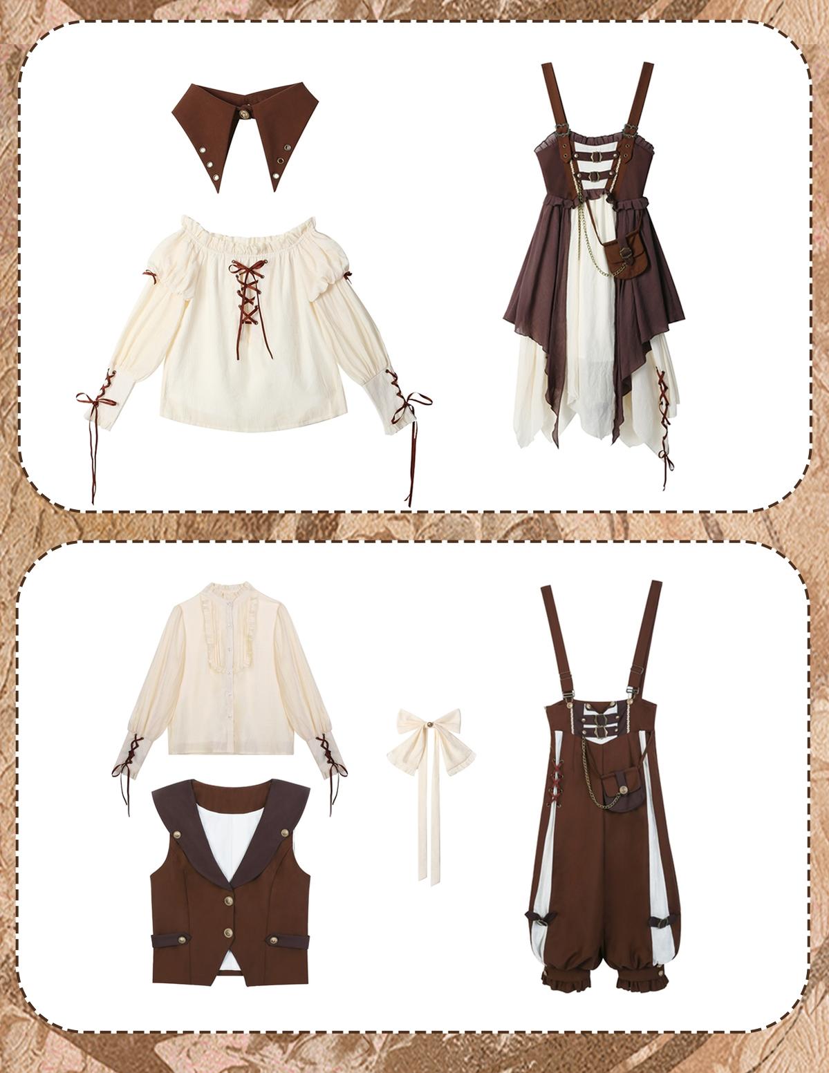 Pirate Guide - Vintage Lolita Suit Vest JSK Dress - image 28