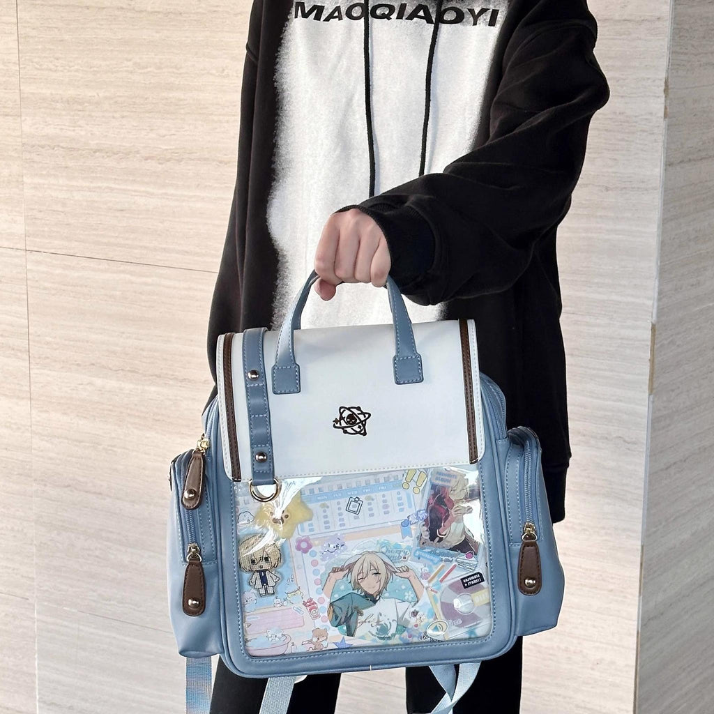 Kawaii Lolita Large-Capacity Ita Backpack with Mini Pocket and Grid Board - image 10