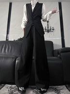 Aont Black Slim-Fit Single-Breasted Ouji Waistcoat - image 8