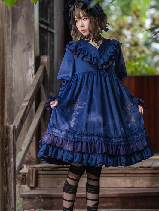 Holy Fruit Estate - Gothic Lolita OP Dress Multicolors - image 19