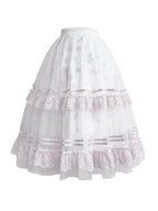 Chinese-Inspired Floral-Embroidered Top and Skirt Coordinate - image 3