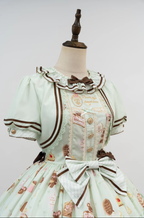 Dream Teahouse - Dessert Print Kawaii Lolita OP Dress Suit - image 46