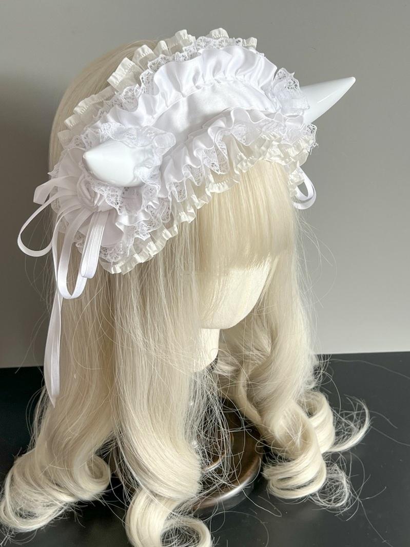 Gothic Devil Horn Lolita KC Hairband, Custom Colors - image 13