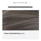 Light Gothic Lolita Wig, Green-Toned Ash Grey - image 12