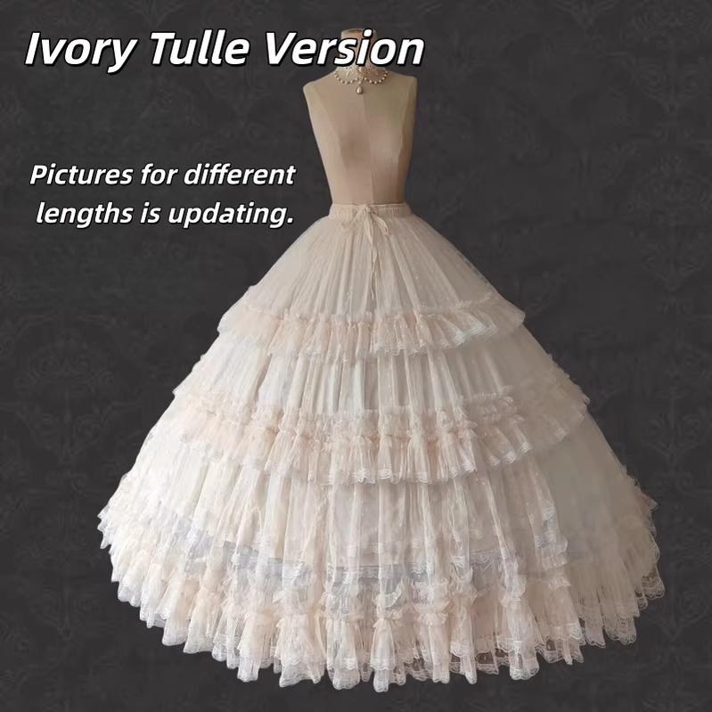 Wedding Lolita Extended Princess Petticoat Skirt - image 4