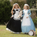 Dream Doll - Plus Size Maid Lolita OP Suit Black and Blue Dress - image 1