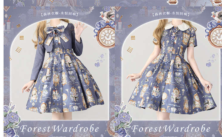 Classical Lolita Dress and Coat Suit - image 24