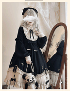 Plus Size Lolita Winter OP Dress, Long Sleeve - image 6
