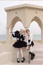 Erosion Heart F-Type - Ouji Lolita Suit Black Velvet Shorts and Skirt - image 6