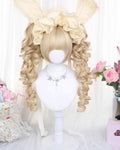Blonde Lolita Wig, Detachable Roman Roll Ponytails - image 1