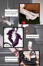 Forbidden Dance Velvet Lolita Shoes with Lace-Up Straps - image 6