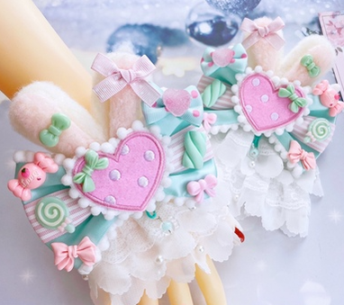 Sweet Lolita Lace Rabbit Ears Cuffs Multicolor - image 18