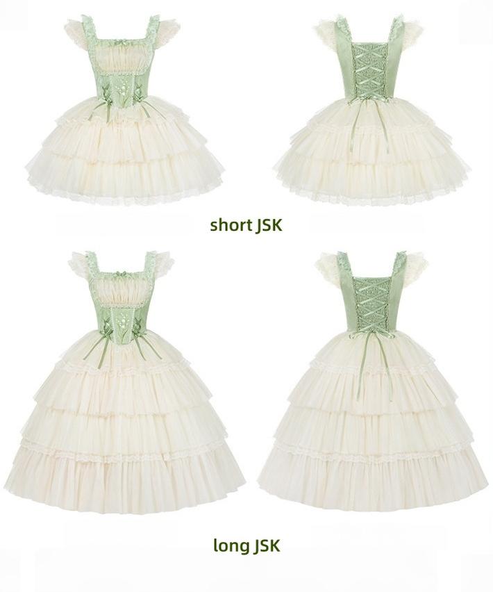 Lily of the Valley Whisper - Embroidered Classic Lolita Corset JSK Dress - image 23