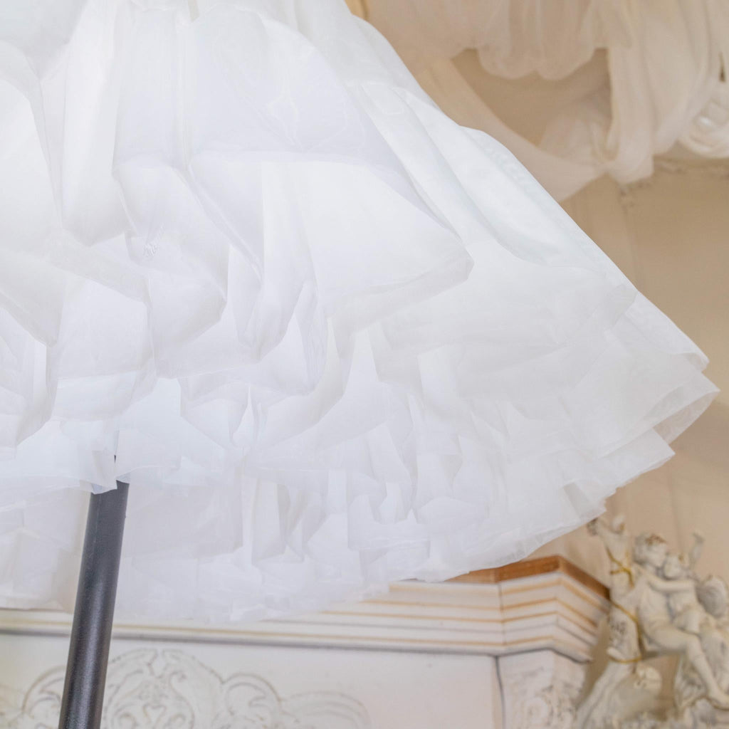 High-Volume White Puffy Lolita Petticoat, 17.7" (45 CM), Cotton Lining - image 16