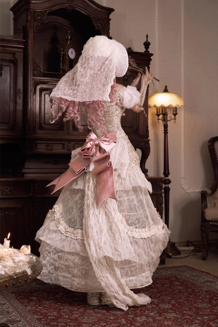 Cupid's Poetry Box Classic Elegant Lolita Long Skirt in Light Brown - image 9