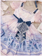 Romantic Floral Puff-Sleeve Dress with Lace Pearl and Overlay - image 5