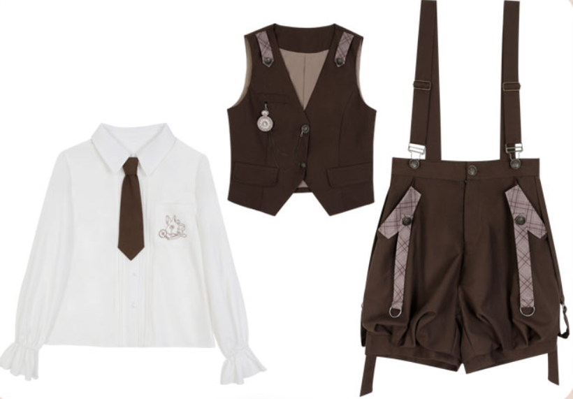 Detective Rabbit Kiri - Ouji Lolita Outfits, Backpack Pants - image 31
