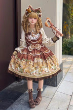 Squirrel Chocolate Shop - Sweet Lolita Dress & Blouse Set - image 1