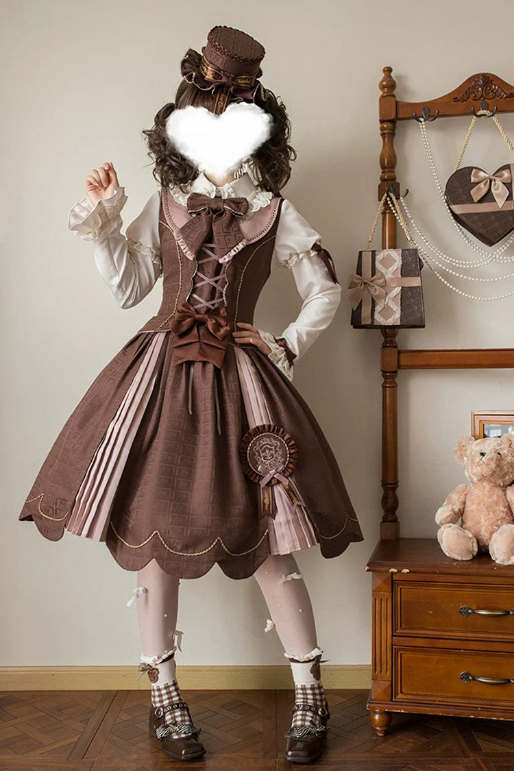 Teddy Chocolate Bar Classic Lolita JSK, Skirt and Coat Collection - image 6