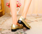 Bow and Low Heel Cross Band Lolita Leather Shoes - image 52