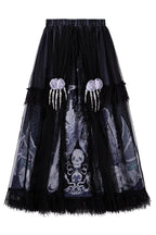 Skull Magic Gothic Lolita Top and Skirt Set in Black and Blue - image 4
