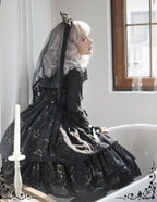 The Whisper of Stars - Gothic Constellation Lolita JSK & Accessories — source image 15