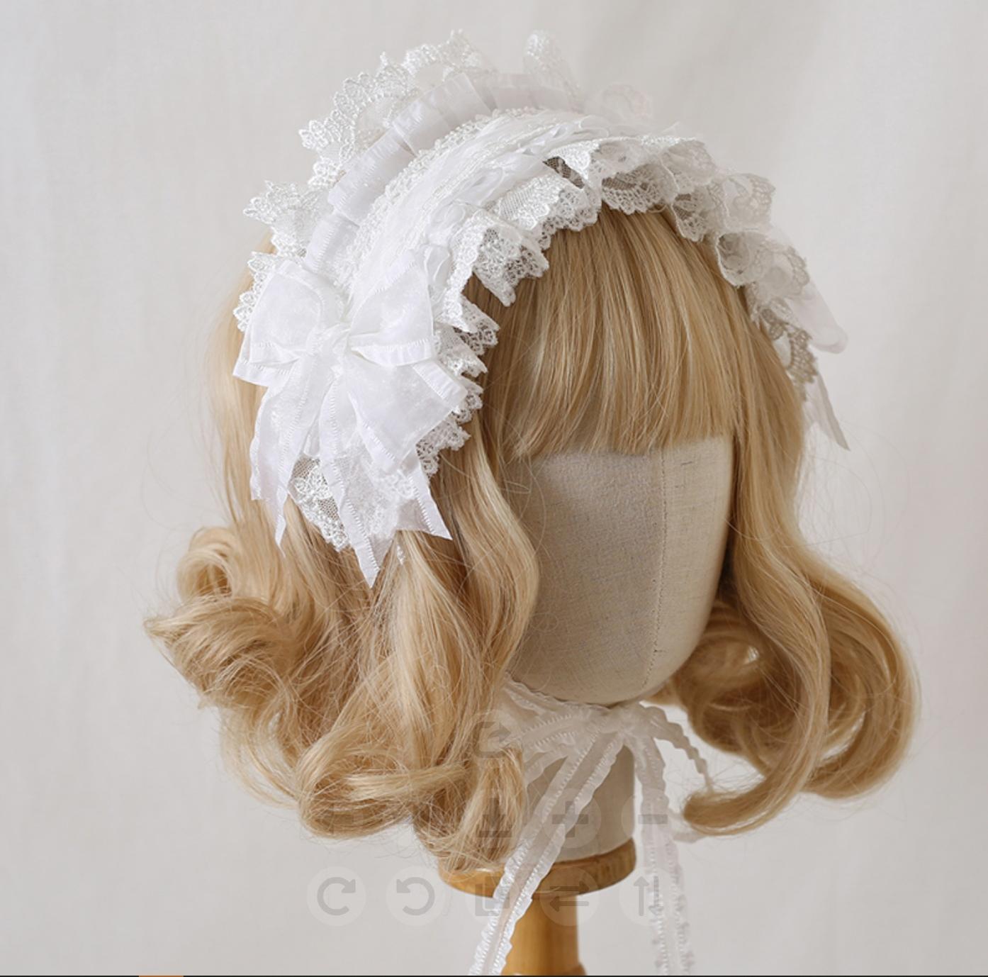 Mood Limited - Elegant Lolita Headdress Bow Lace KC - image 4