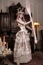 Cupid's Poetry Box Classic Elegant Lolita Long Skirt in Light Brown - image 8